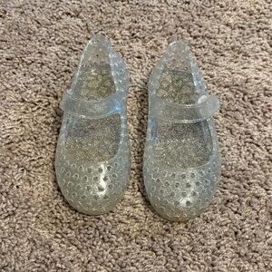 Kids Clear Glitter Jelly Shoes